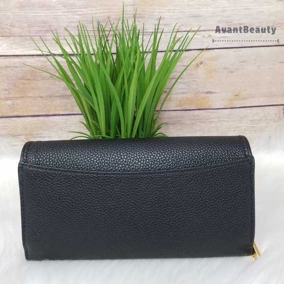 Tory Burch Britten Duo Envelope Black Wallet New - Picture 5 of 11